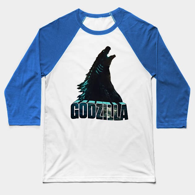 godzilla v2 Baseball T-Shirt by unknow user